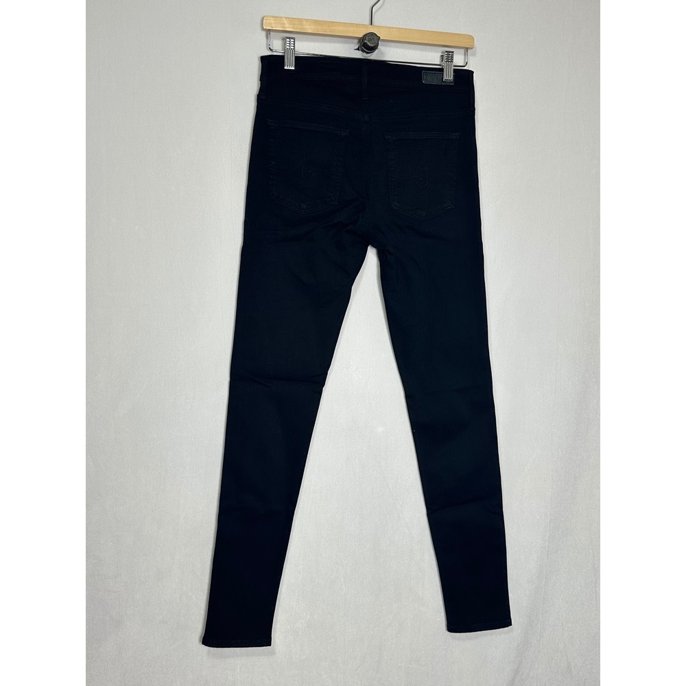 AG Adriano Goldschmied The Farrah Skinny High Rise Jeans Black 27R - Picture 4 of 6